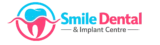 Smile Dental & Implant Centre logo featuring a modern tooth symbol and professional dental branding in Dunlop Kolkata